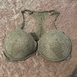 NWOT PINK Victoria’s Secret Green Lace Bra